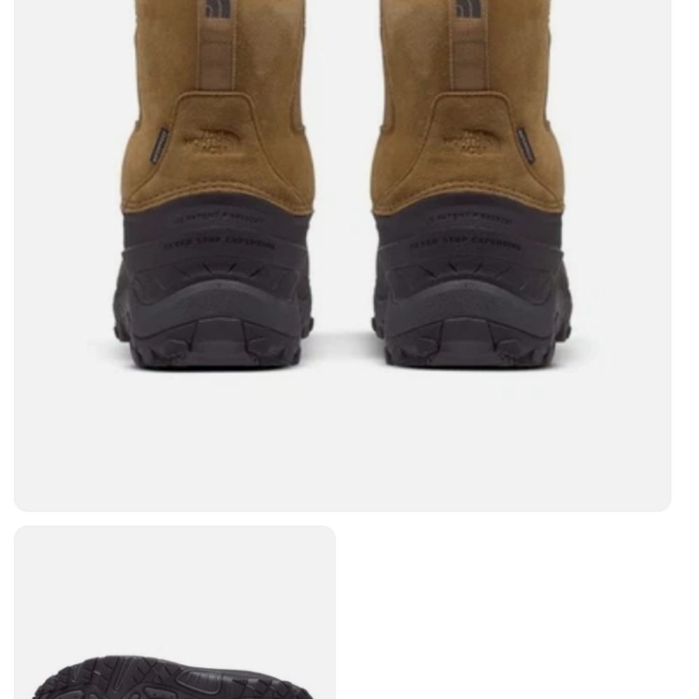 The North Face Men's Tan and Black Boots